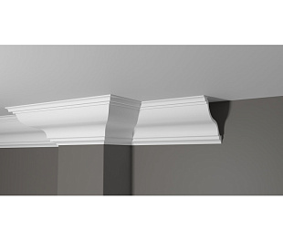 Плинтус потолочный из дюрополимера Белая Лепнина Decor-Dizayn DD504
