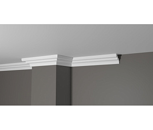 Плинтус потолочный из дюрополимера Белая Лепнина Decor-Dizayn DD39