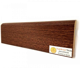 Плинтус напольный МДФ TeckWood Дуб Бронза (Oak Bronze) (75х16)