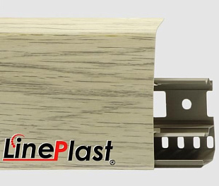 Плинтус напольный LinePlast Аруша светло-серый LS004