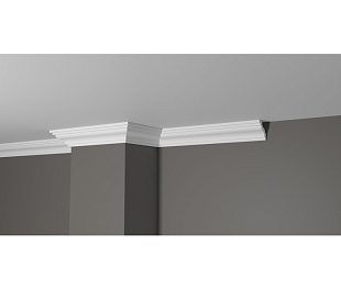 Плинтус потолочный из дюрополимера Белая Лепнина Decor-Dizayn DD28