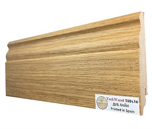 Плинтус напольный МДФ TeckWood Дуб Лайн (100x16)