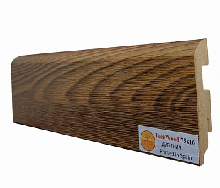 Плинтус напольный МДФ TeckWood Дуб Грич (75х16)