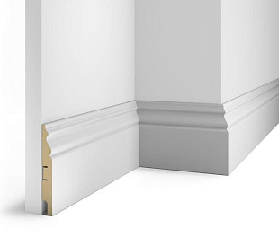 Плинтус напольный МДФ Cosca под покраску белый AP20 125x16