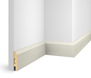 Плинтус напольный МДФ Cosca Nanoflex Груша Белая