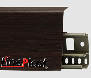 Плинтус напольный LinePlast Зебрано черно-коричневый LS026