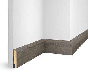 Плинтус напольный МДФ Cosca Nanoflex Дуб Серебристый