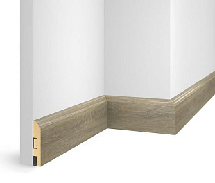 Плинтус напольный МДФ Cosca Nanoflex Дуб Сахара