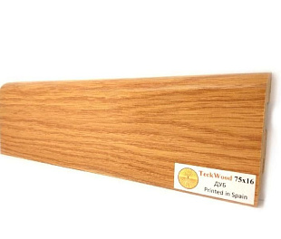 Плинтус напольный МДФ TeckWood Дуб (Oak Natural) (75х16)