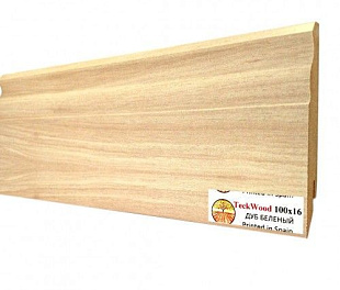 Плинтус напольный МДФ TeckWood Дуб беленый (White Oak) (100x16)