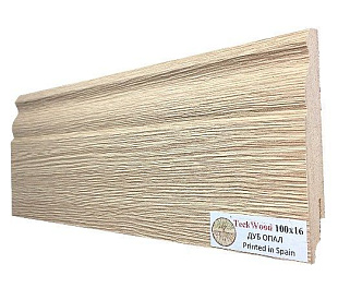 Плинтус напольный МДФ TeckWood Дуб Опал (100x16)