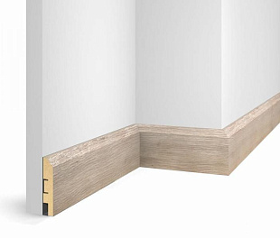 Плинтус напольный МДФ Cosca Экошпон Дуб Антик белый