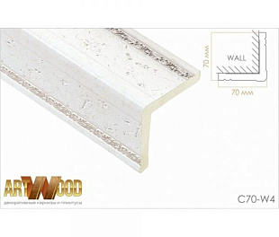 Молдинг декоративный Hiwood Уголок С70-W4