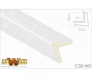 Молдинг декоративный Hiwood Уголок С35-W0