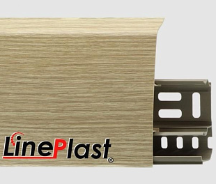 Плинтус напольный LinePlast Эш вайт Мелинга LS010