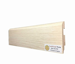 Плинтус напольный МДФ TeckWood Дуб Честер (75х16)