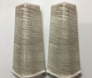 Фурнитура для плинтуса Cezar 75 мм Угол Наружный