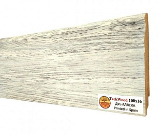 Плинтус напольный МДФ TeckWood Дуб Аляска (Oak Alaska) (100x16)