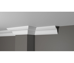 Плинтус потолочный из дюрополимера Белая Лепнина Decor-Dizayn DD44