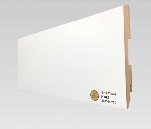 Плинтус напольный МДФ TeckWood Белый Роял (120х16)