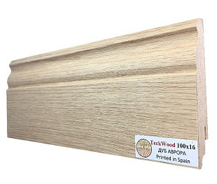 Плинтус напольный МДФ TeckWood Дуб Аврора (100x16)
