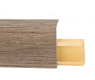 Плинтус напольный Winart Quadro (55 мм) 567 Дуб исандо