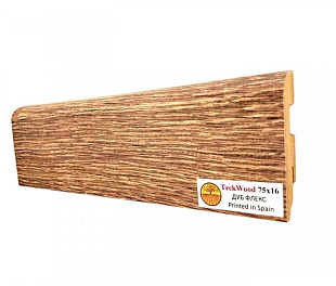 Плинтус напольный МДФ TeckWood Дуб Флекс (Oak Flax) (75х16)