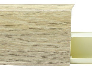 Плинтус напольный Winart Tera (72 мм) Белый Ясень 739