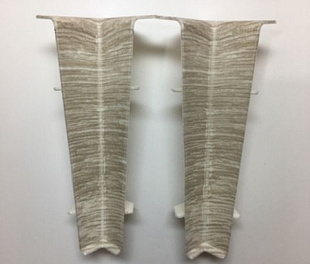 Фурнитура для плинтуса Cezar 75 мм Угол Внутренний