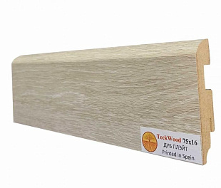 Плинтус напольный МДФ TeckWood Дуб Плэйт (75х16)