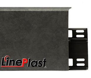 Плинтус напольный LinePlast Бетон графит LB012