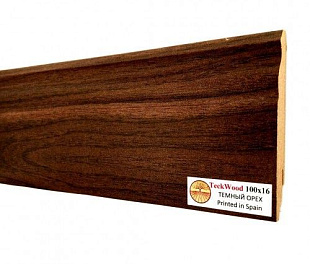 Плинтус напольный МДФ TeckWood Темный орех (Dark Walnut) (100x16)