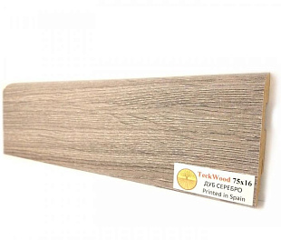 Плинтус напольный МДФ TeckWood Дуб Серебро (Oak Silver) (75х16)