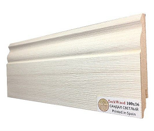 Плинтус напольный МДФ TeckWood Сандал Светлый (100x16)
