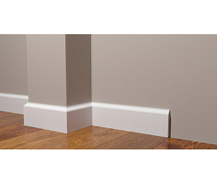 Плинтус напольный из дюрополимера Decor-Dizayn Белая Лепнина DD47