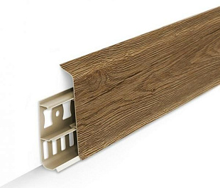 Плинтус напольный Ideal Деконика D85 211 Дуб рустик