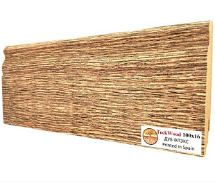 Плинтус напольный МДФ TeckWood Дуб Флекс (Oak Flax) (100x16)
