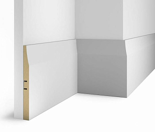 Плинтус напольный МДФ Cosca под покраску белый AP25 184x16