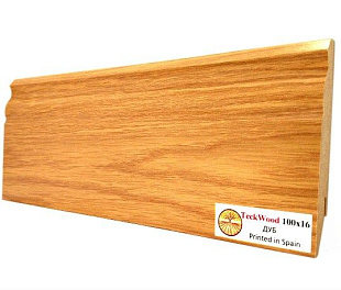 Плинтус напольный МДФ TeckWood Дуб (Oak Natural) (100x16)