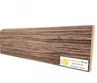 Плинтус напольный МДФ TeckWood Дуб Серый (Oak Grey) (75х16)