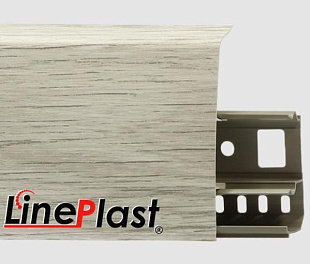 Плинтус напольный LinePlast Ясень шимо светлый LS005