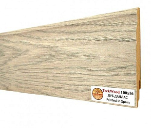Плинтус напольный МДФ TeckWood Дуб Даллас (Oak Dallas) (100x16)