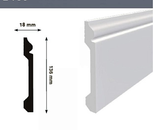 Плинтус напольный Hiwood B136