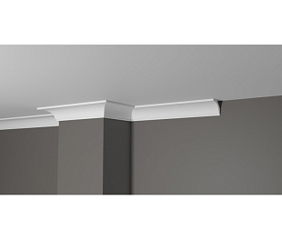 Плинтус потолочный из дюрополимера Белая Лепнина Decor-Dizayn DD13