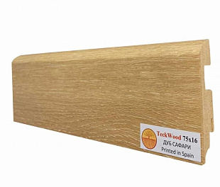 Плинтус напольный МДФ TeckWood Дуб Сафари (75х16)