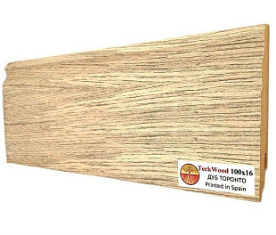 Плинтус напольный МДФ TeckWood Дуб Торонто (Oak Toronto) (100x16)