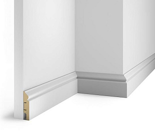 Плинтус напольный МДФ Cosca под покраску белый AP05 70х16