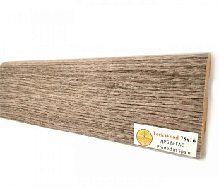 Плинтус напольный МДФ TeckWood Дуб Вегас (Oak Vegas) (75х16)