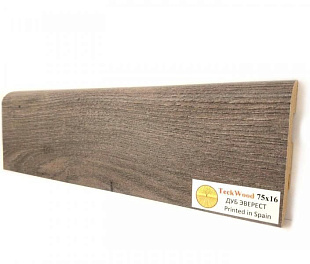 Плинтус напольный МДФ TeckWood Дуб Эверест (Oak Everest) (75х16)