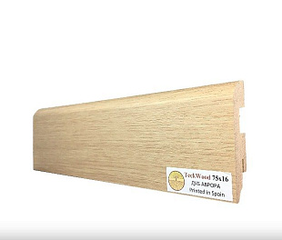 Плинтус напольный МДФ TeckWood Дуб Аврора (75х16)